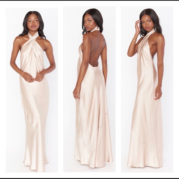 JASMINE HALTER MAXI DRESS - Picture 1 of 5